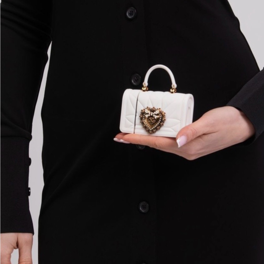 Bnib - Dolce & Gabbana Airpods Case White Silicone Devotion Heart.